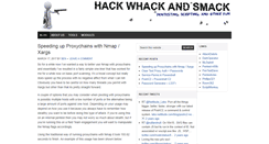 Desktop Screenshot of hackwhackandsmack.com