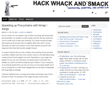 Tablet Screenshot of hackwhackandsmack.com